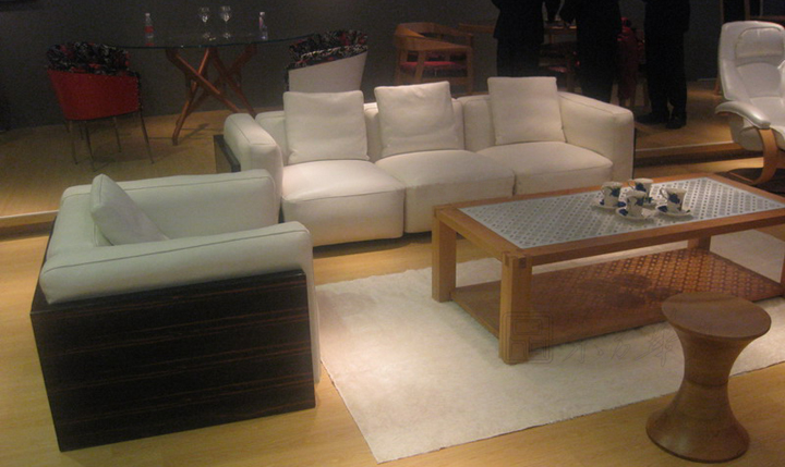 Office Sofa|Hardwood Tea Table|Office Furniture||玻璃茶几